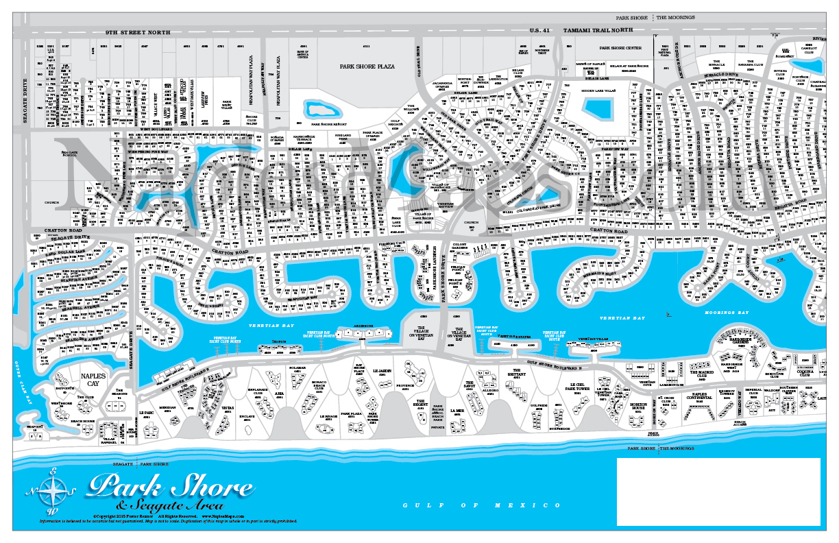 Map of Park Shore Community Maps Neighborhood Maps Naples