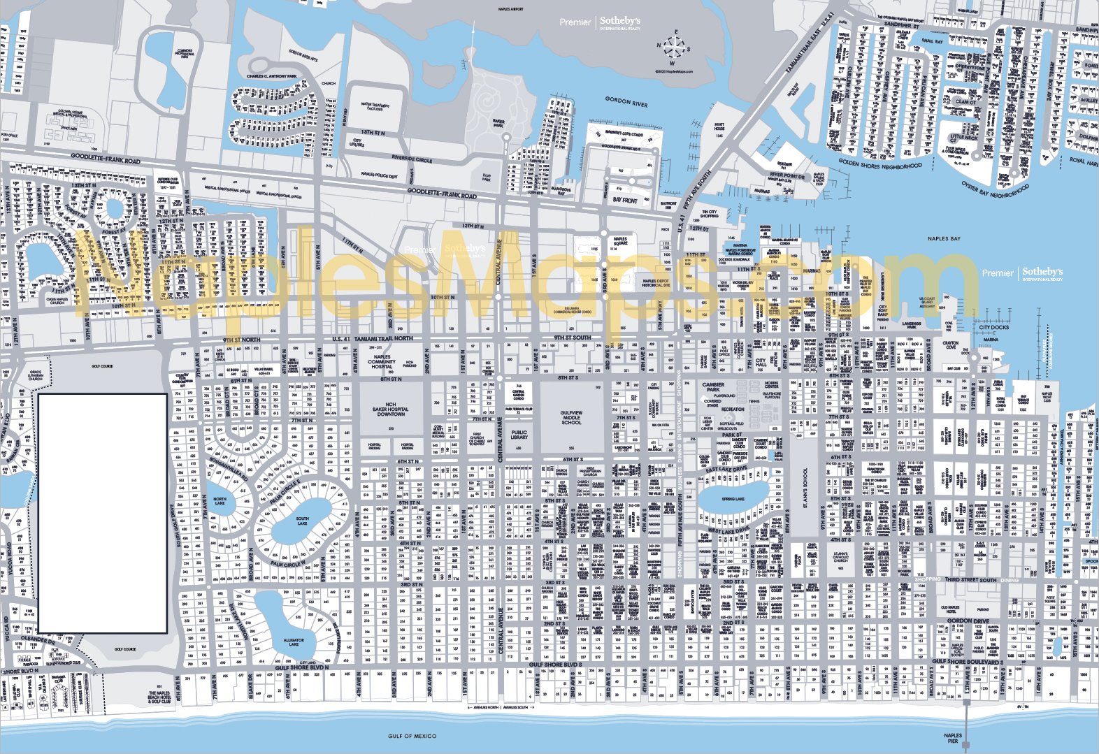 Map of Old Naples Community Maps Neighborhood Maps Naples