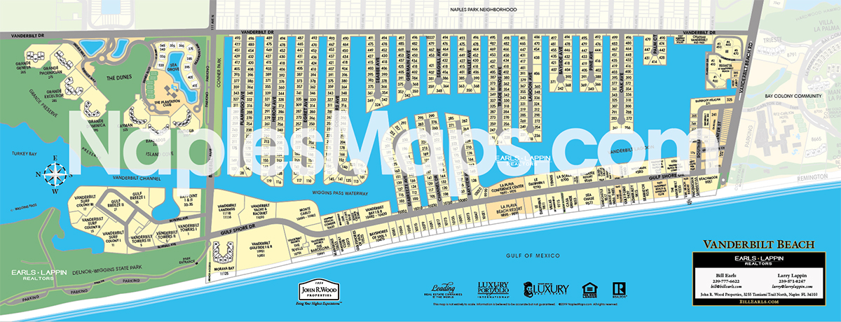 Community Map of Vanderbilt Beach NaplesMaps Neighborhood Maps