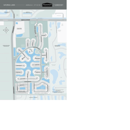 Map of Saturnia Lakes, Naples FL