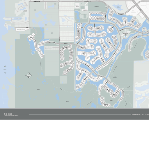 Map of The Isles of Collier Preserve, Naples FL